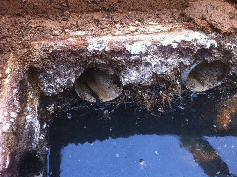 Deteriorated Distribution Box View — Chester County, PA — J. Gallagher Septic & Wastewater Control