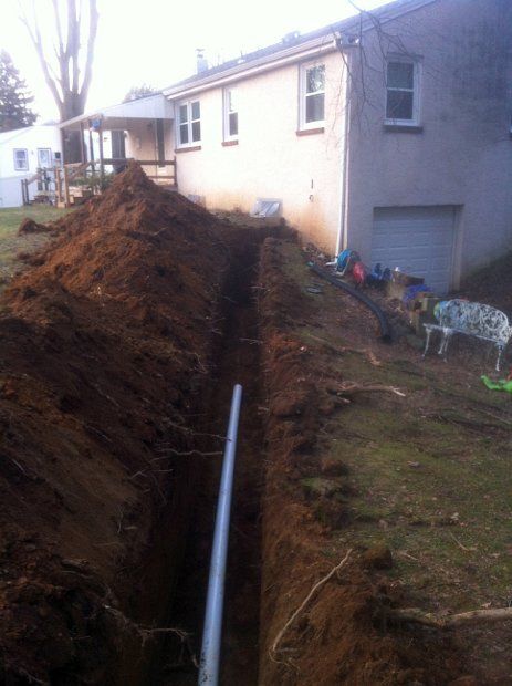 Residential Sewer Line — Chester County, PA — J. Gallagher Septic & Wastewater Control