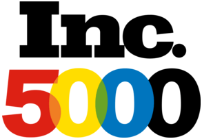 Inc. 5000 logo with black text above, and overlapping colored circles forming the number 5000.