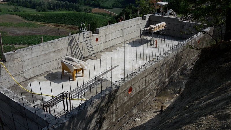 cantiere edile al lavoro