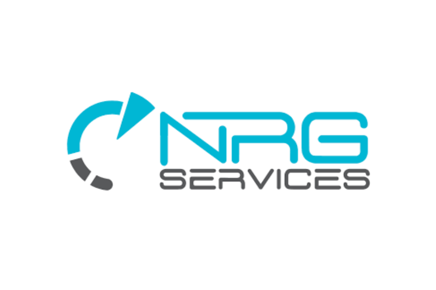 NRG Services logo in teal and gray with stylised circular icon and text