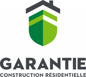 Un logo pour une entreprise appelée garantie construction résidentielle.