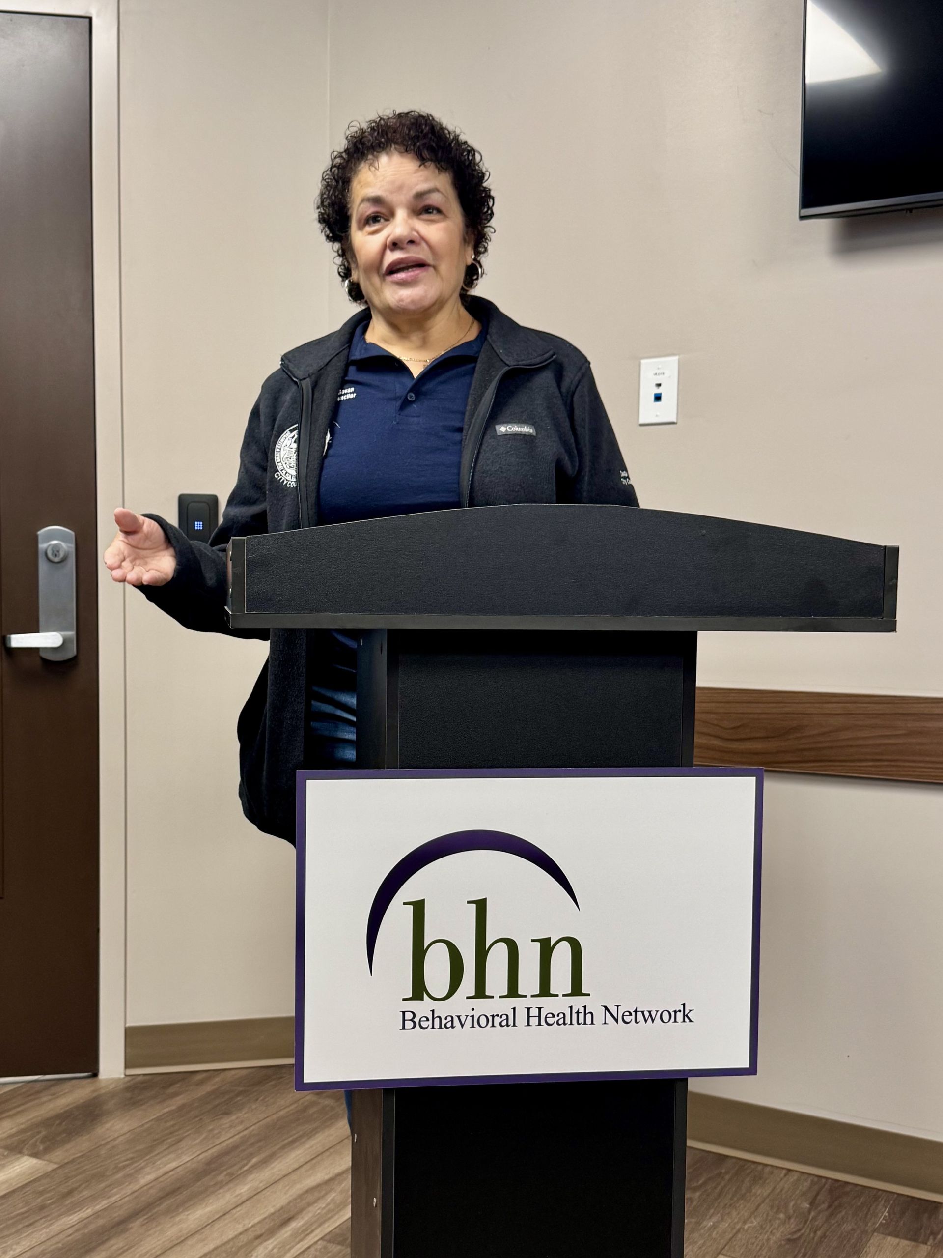 Program staff and local officials mark the grand opening of the Abilities Learning Center in Springfield.