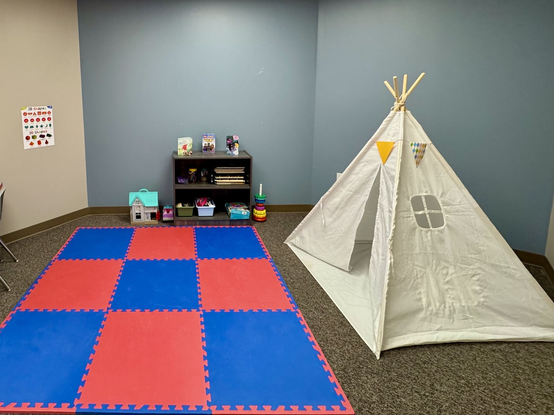 A photo of the playroom.