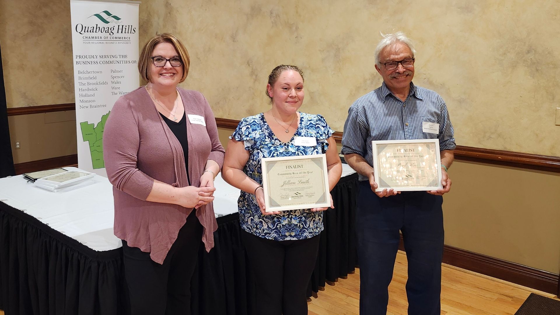 Paul Kuc was recently honored with the Quaboag Hills Chamber of Commerce Community Hero Award.