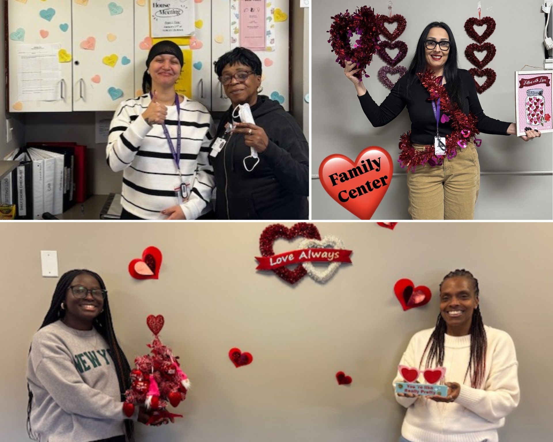 Staff at the BHN Family Center decorated their space to show their HEART spirit!