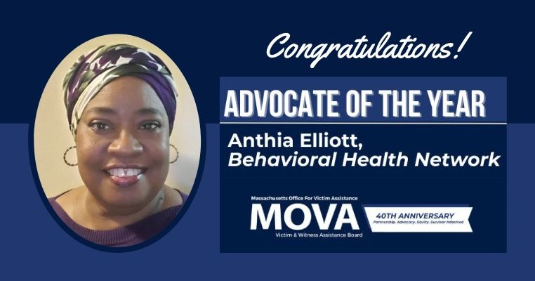 Anthia Elliot MOVA Advocate of the Year Award