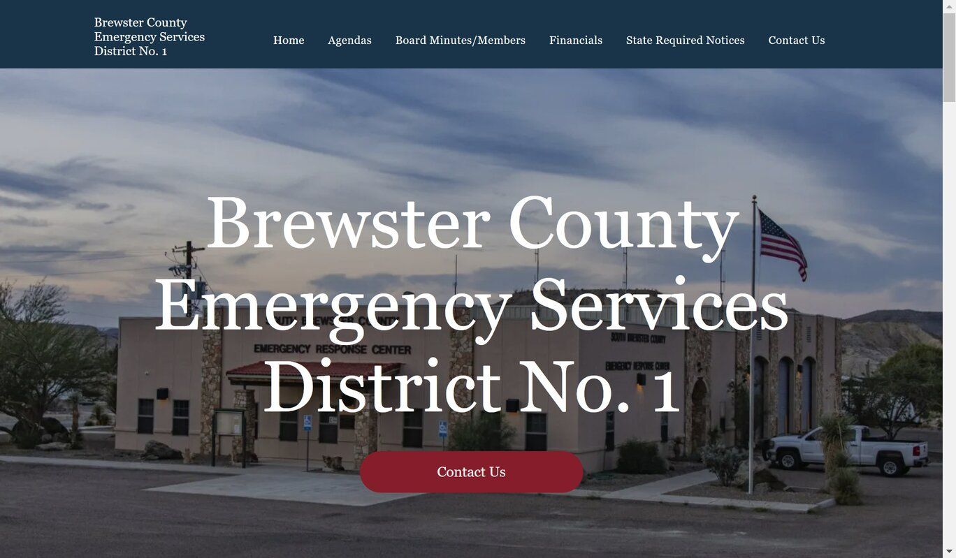 Brewster Co Emergency Service District home page