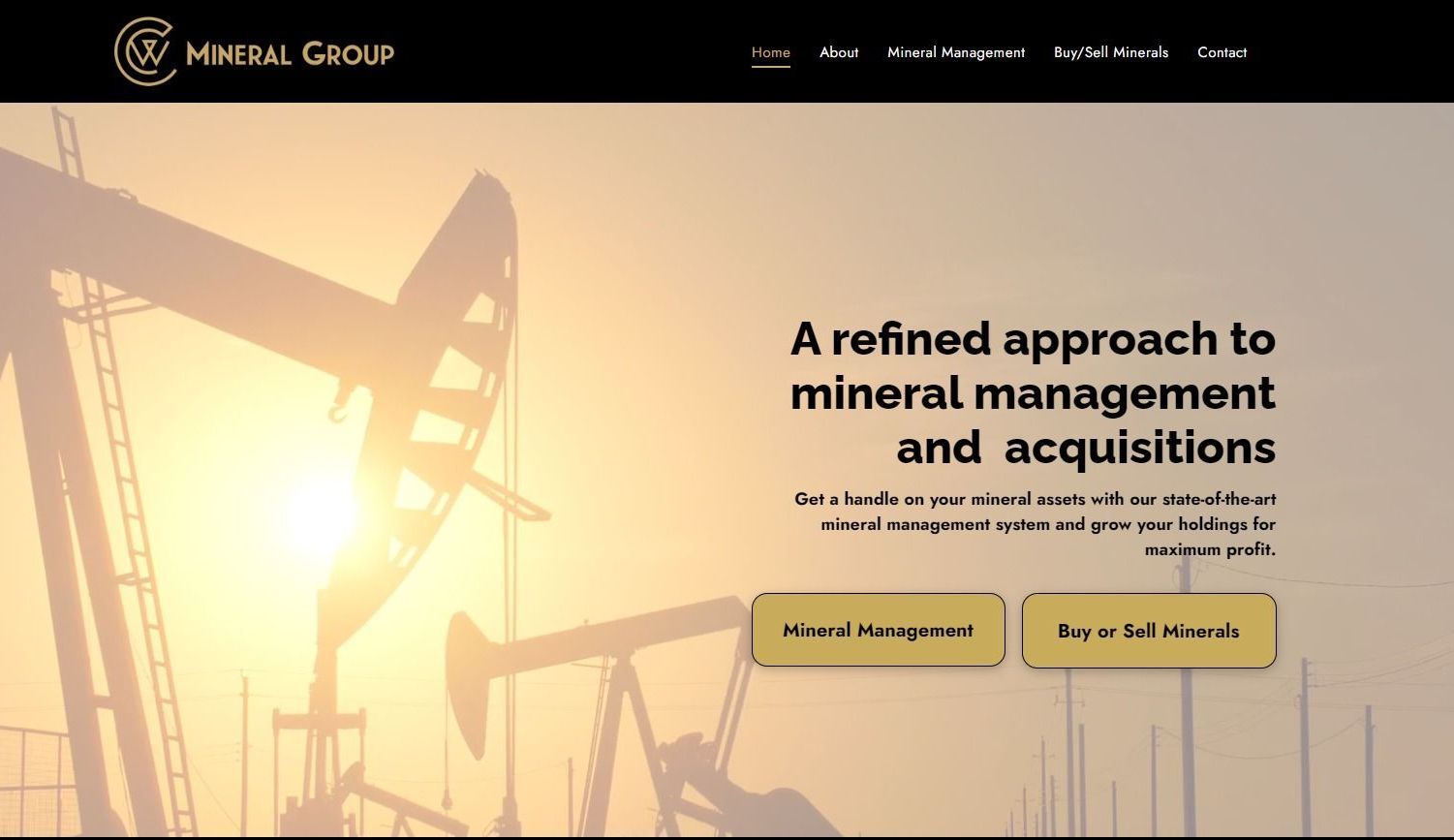 Website of CW Mineral Group