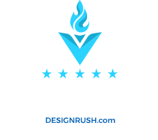 Logo for Design Rush - Top website design agency in Fort Worth
