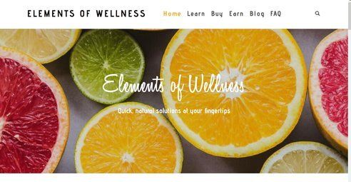 Example of a doTERRA Wellness Advocate's website (built in Weebly)