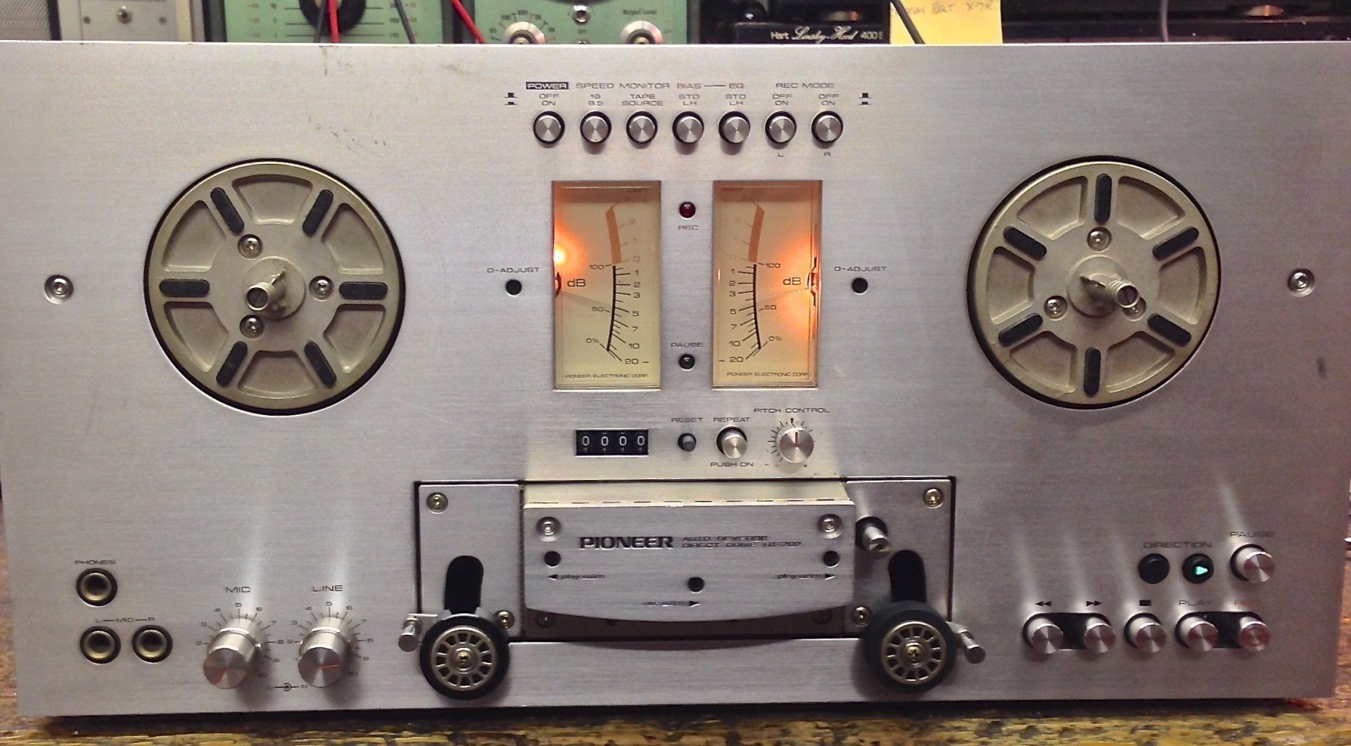 Pioneer RT-707 reel to reel tape recorder.