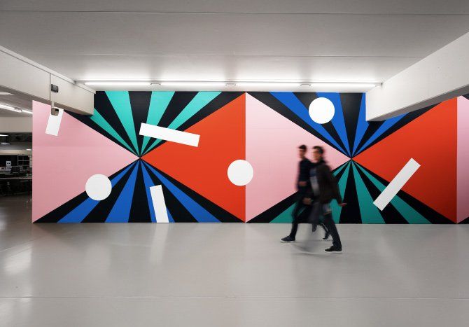 Universiteit Hasselt wallpainting