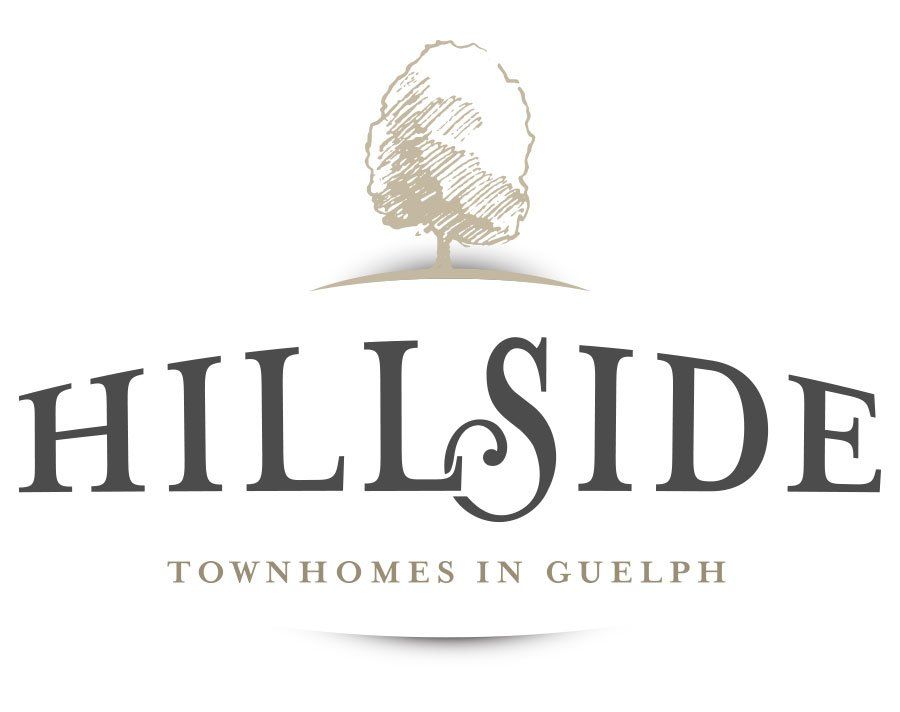 A logo for hillside townhomes in gulfph