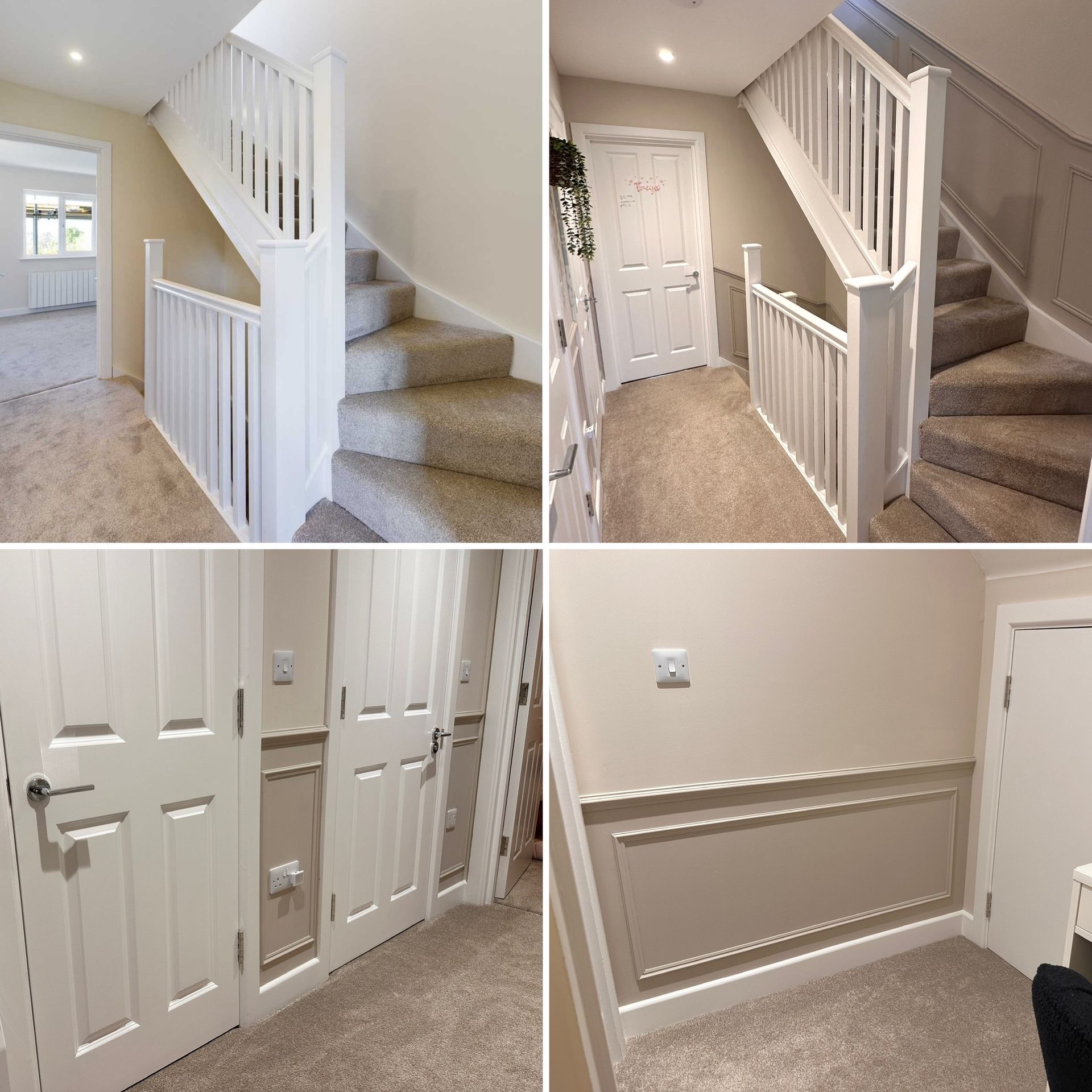 Landing lower panelling and paint