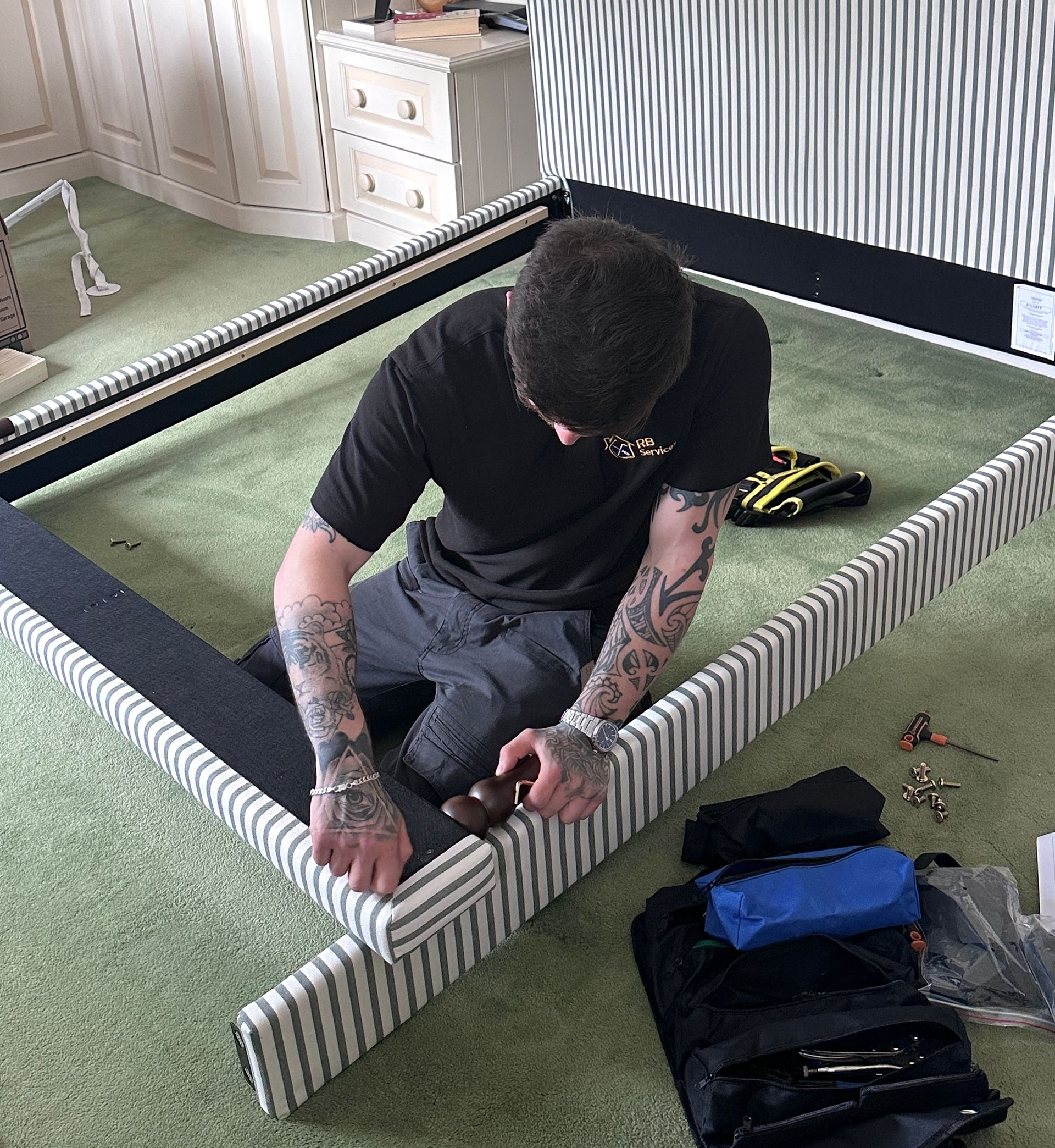 Flatpack furniture assembly