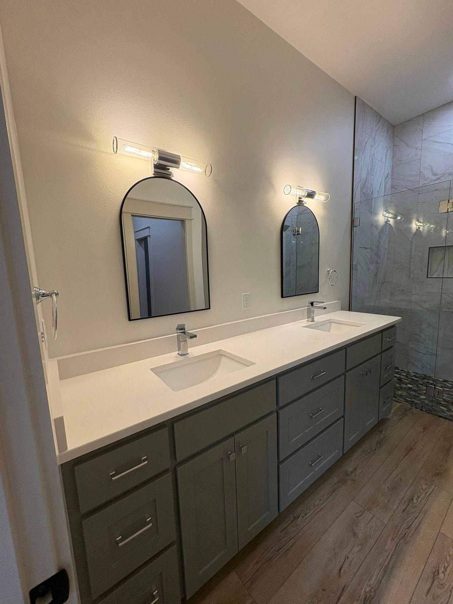 Custom Bathroom Remodel Picture by WaltCo Construction