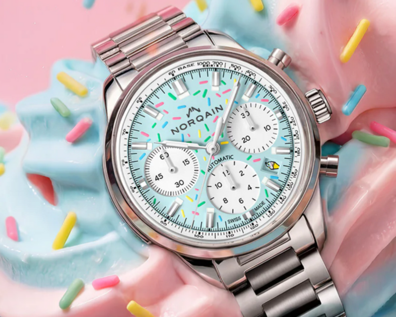 Norqain Freedom 60 Enjoy Life Sprinkles limited edition horloge