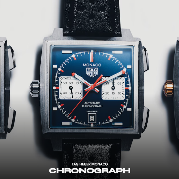 TAG Heuer Monaco Chronograph horloges bij juwelier Schilder-Vlugt