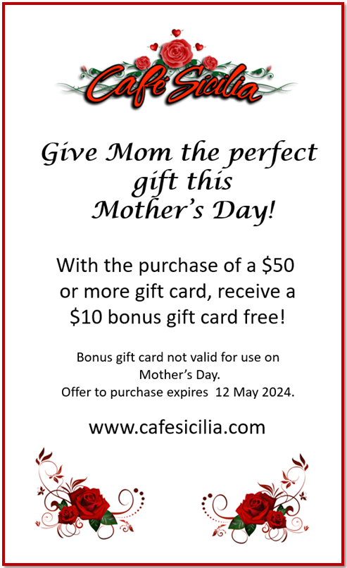 Mother's Day Free Gift Card Offer