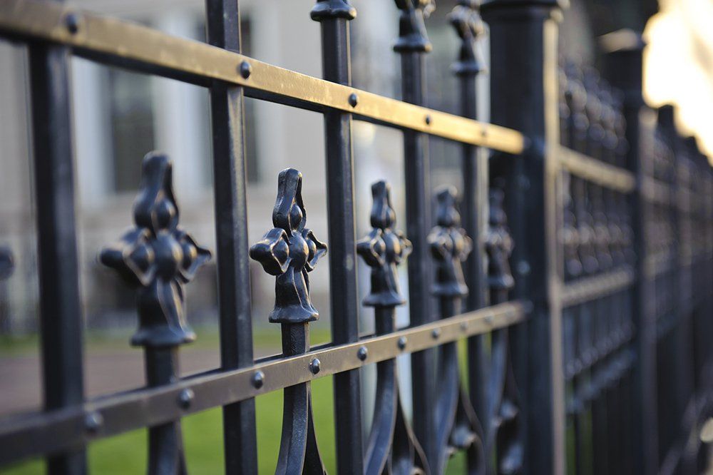 Wrought iron gates