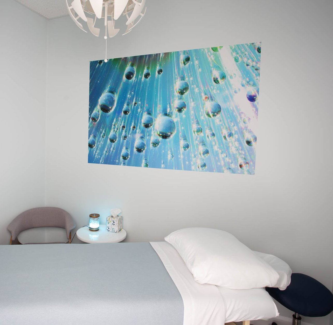 Health Energies Vaughan - Treatment Room Calming, inviting atmosphere at Health Energies Vaughan wellness centre