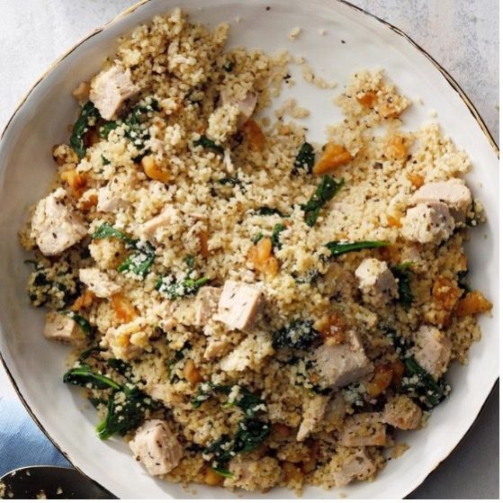 Healthy Parmesan Turkey Couscous Recipe