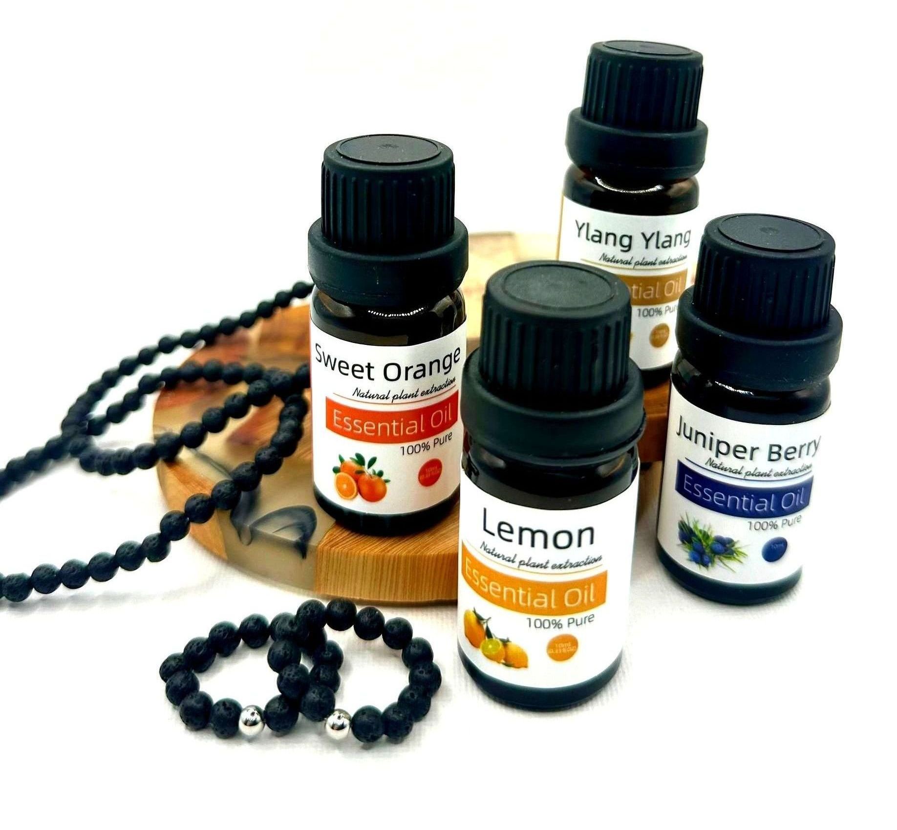 Whisper Stone ~ Lava Bracelet & Ring Aroma Set