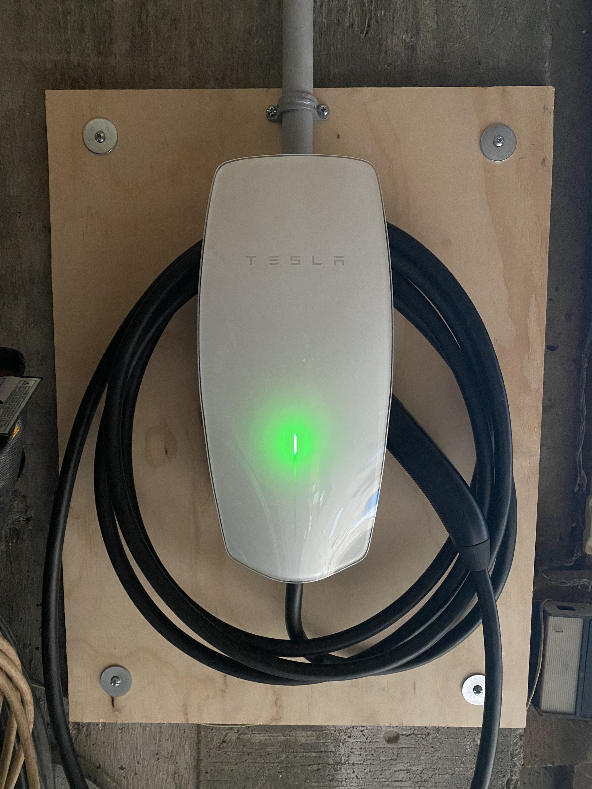 An Electric Car Charger for a Tesla