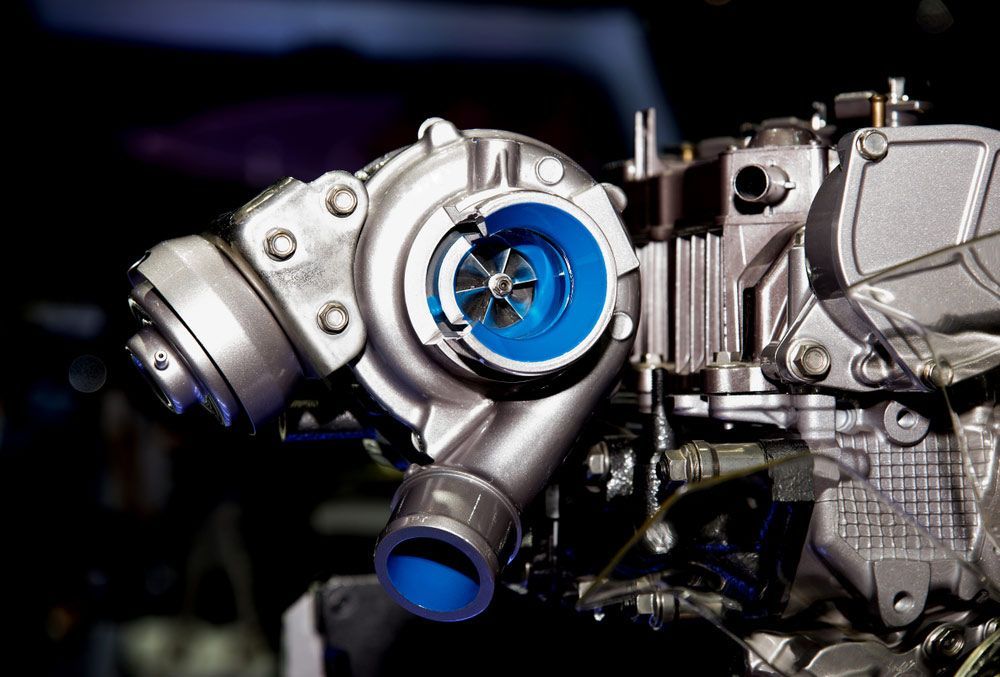 A Close Up of a Turbocharger on a Car Engine — Advanced Auto Electrics & Mechanical in Innisfail, QLD