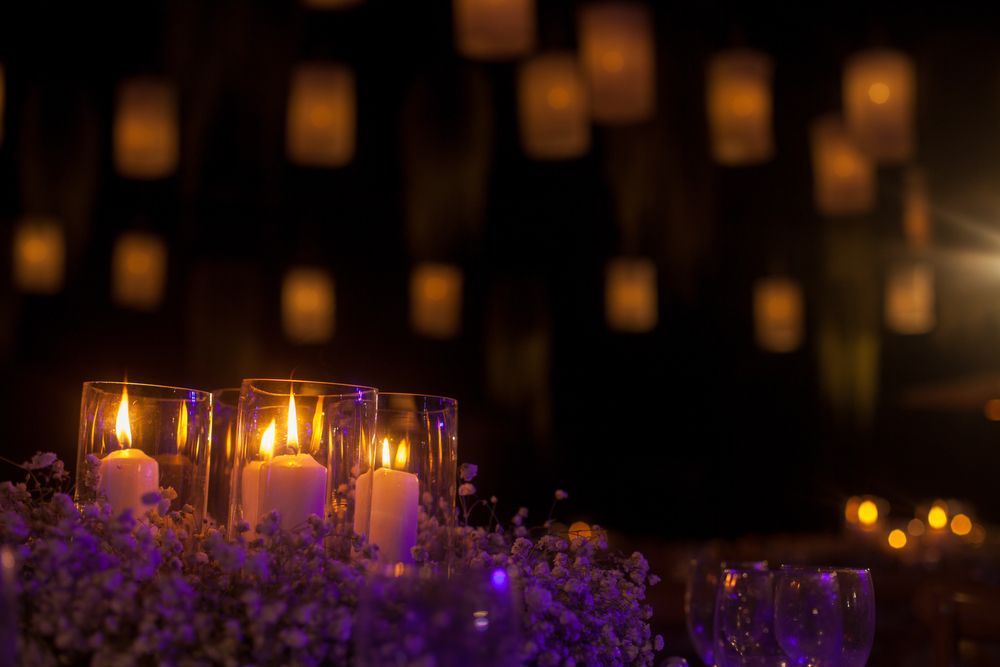There Are Many Candles in the Glasses on the Table — Angel of Light Nick Turner In Tweed Heads, NSW