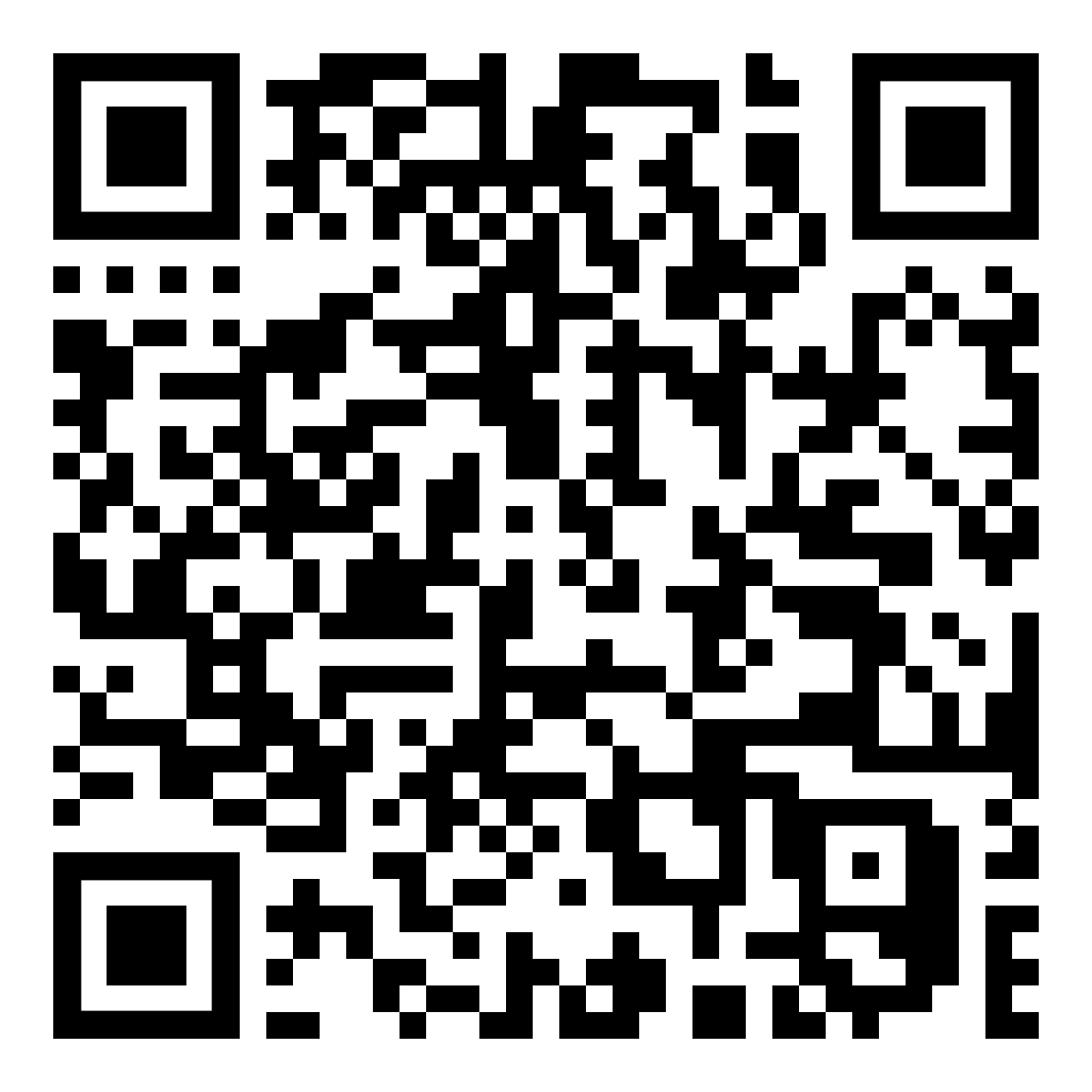 A black and white qr code on a white background.