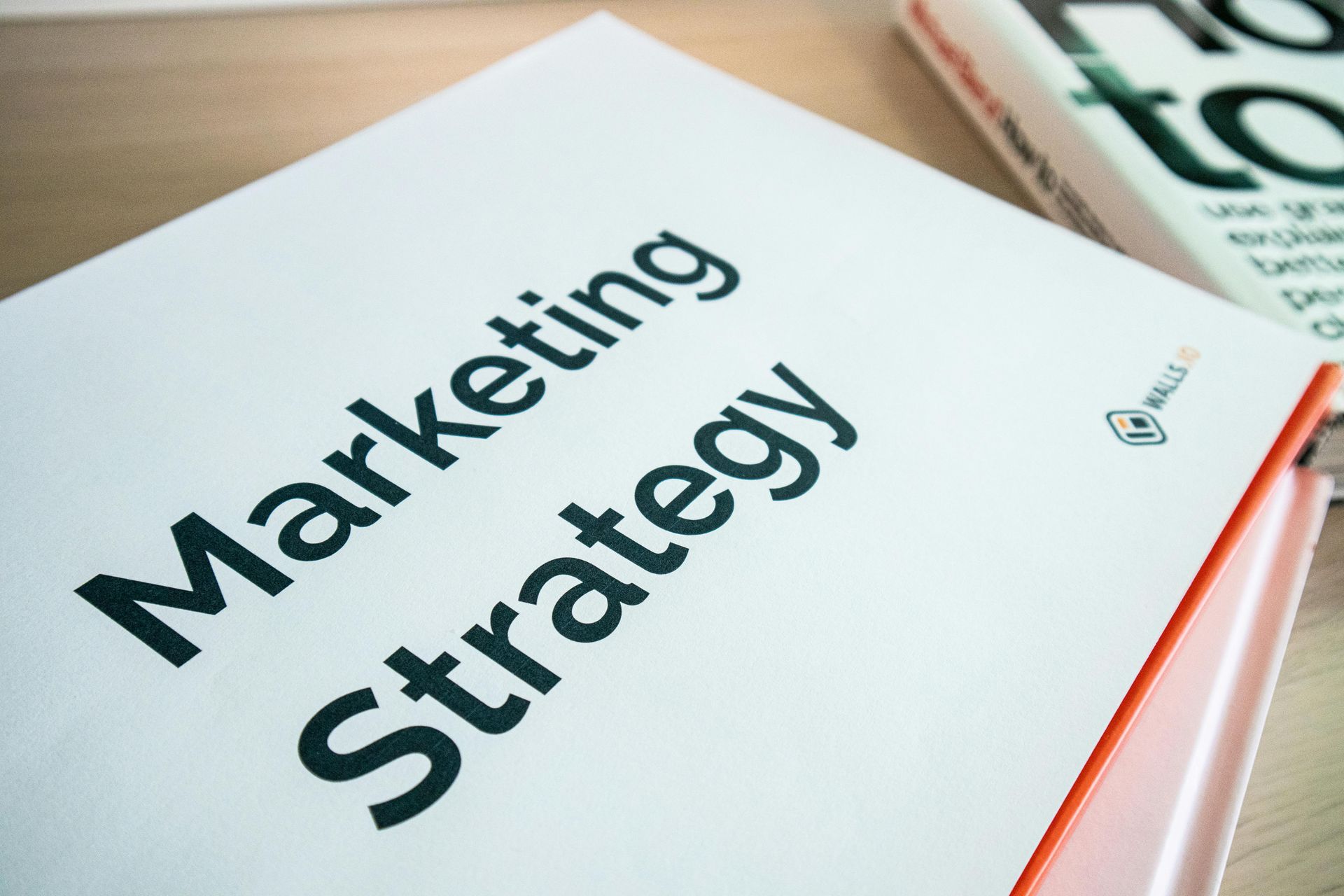 Card that says Marketing Strategy