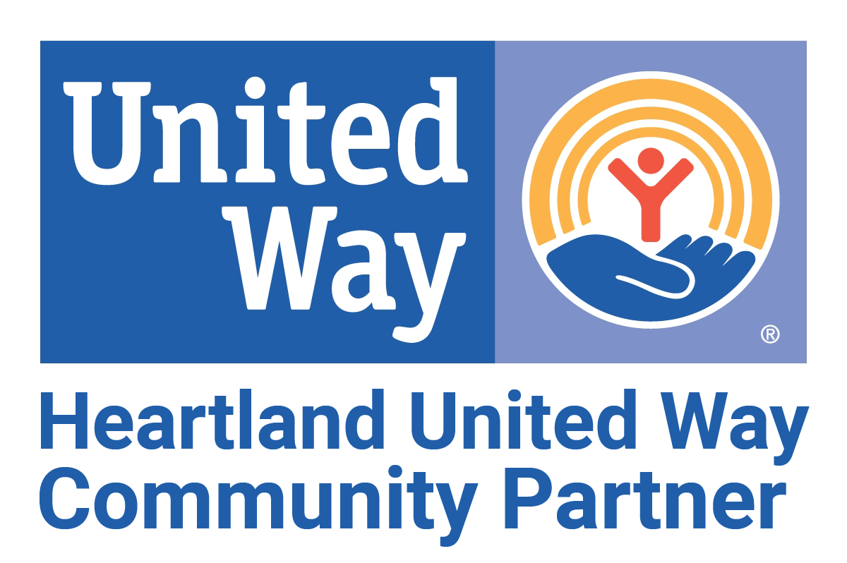 The logo for the united way heartland united way community partner