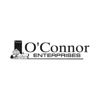 A black and white logo for o 'connor enterprises