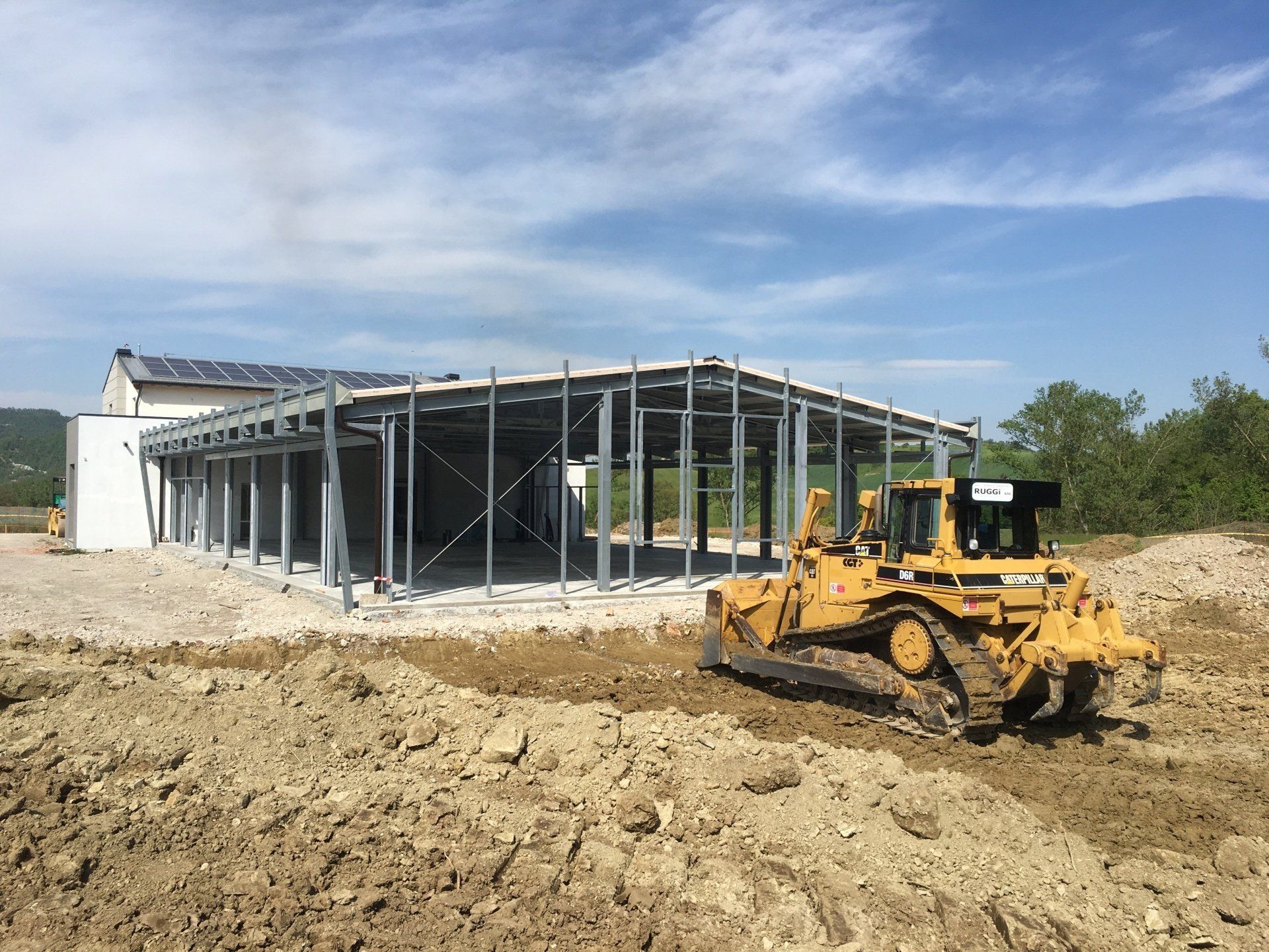 Scavo di sbancamento per edilizia