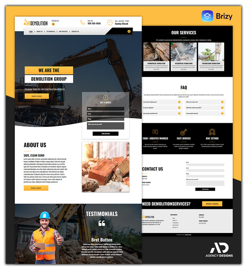 Demolition White-Label Website Designs