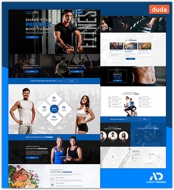 Fitness White-Label Website Designs