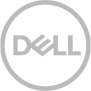The dell logo is in a circle on a white background.