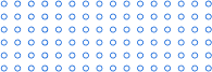 A pattern of blue circles on a white background.
