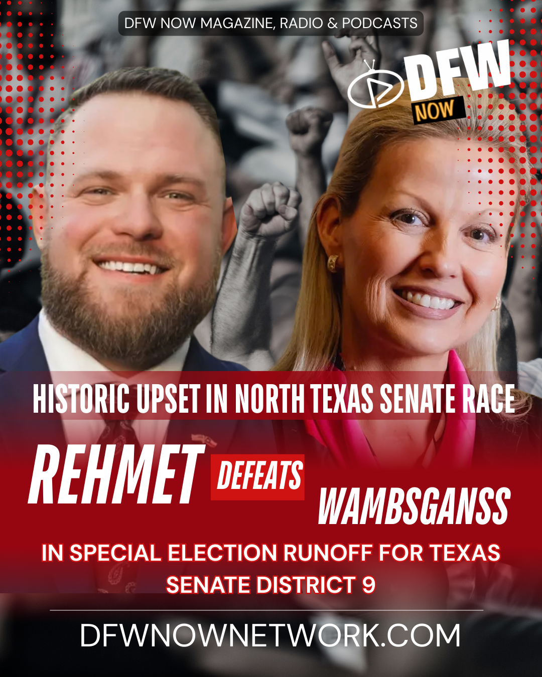 DFW NOW, Taylor Rehmet, Leigh Wambsganss,