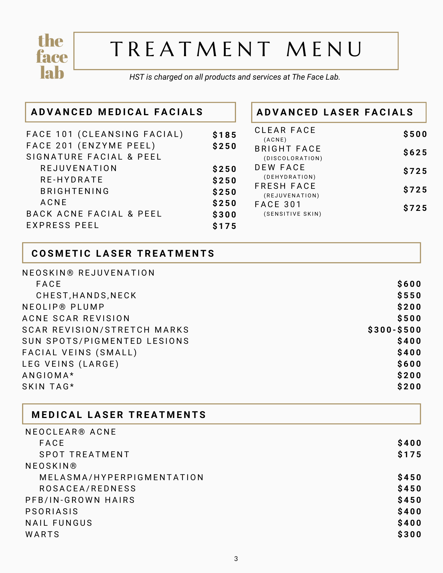 Advanced Facials, Laser Facials, Laser Treatments, Aerolase Pricing