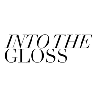 The logo for into the gloss is black and white.