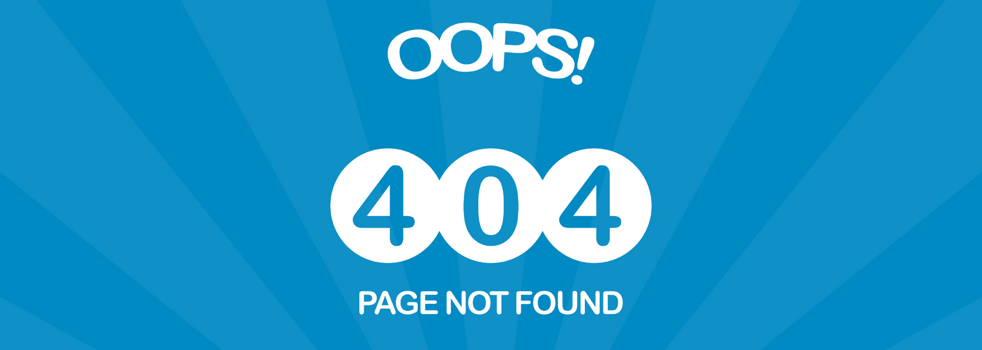 Picture of a 404 Error page