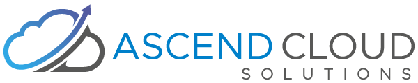 Ascend Cloud Solutions logo in white