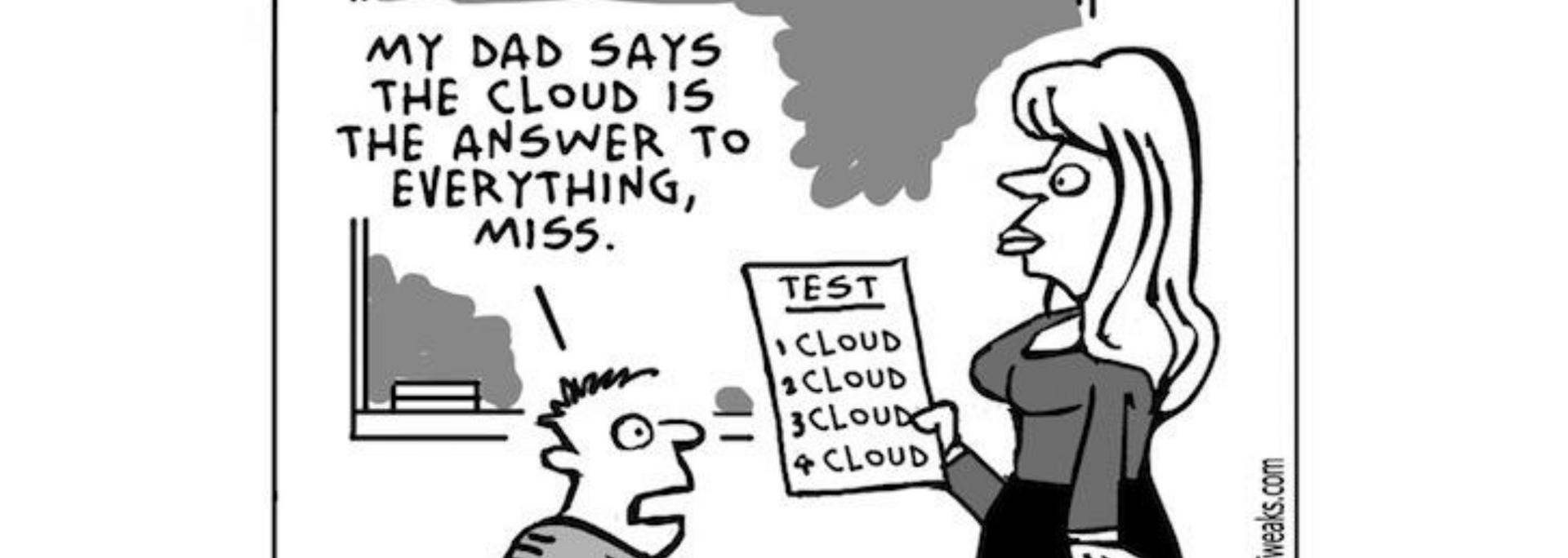Picture of Is cloud computing the answer to everything.
