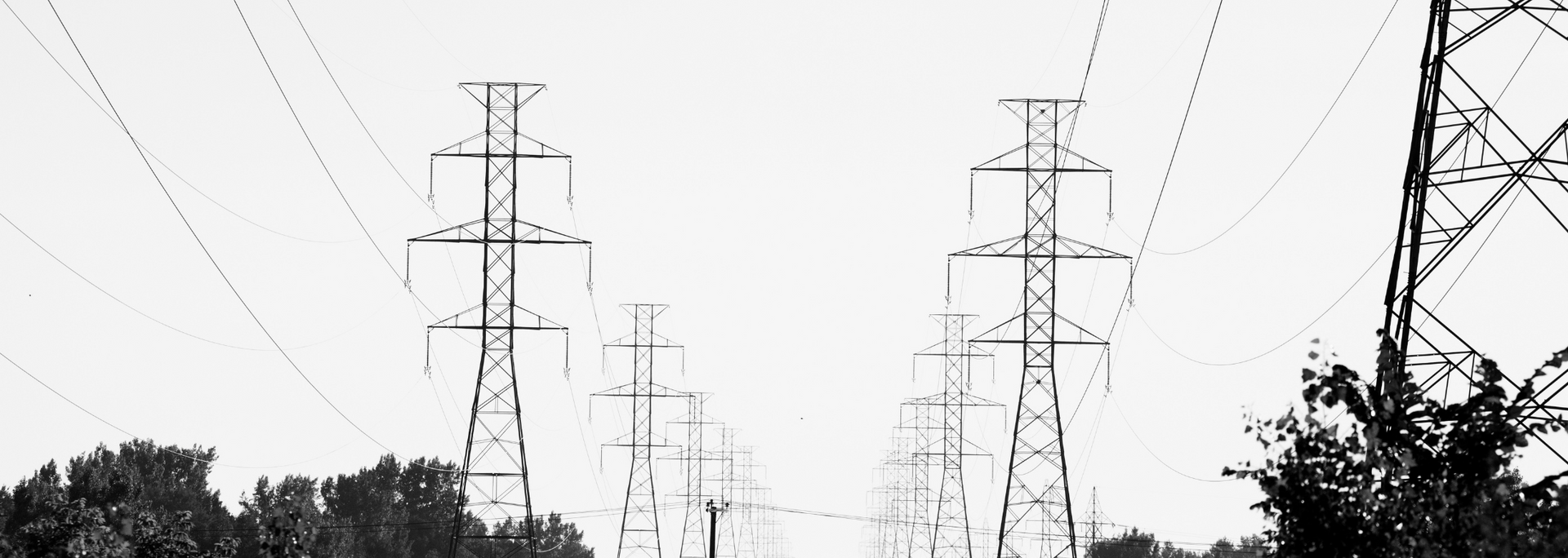 Picture of some electricity pylons