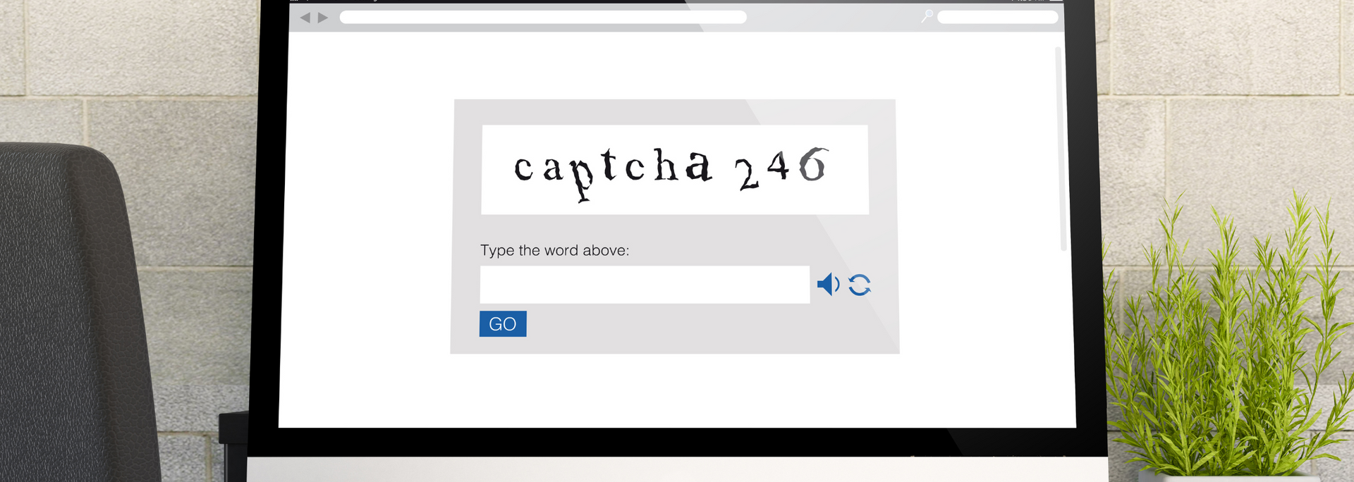 Picture representing a CAPTCHA