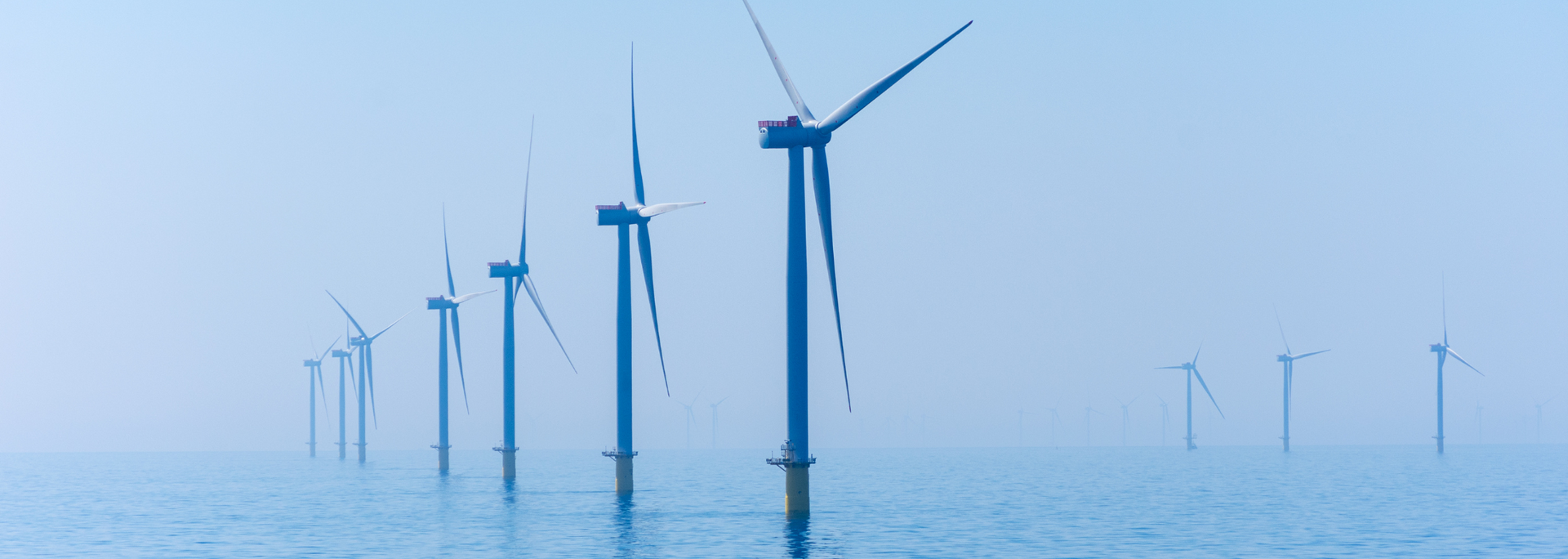 Picture of an offshore wind farm

