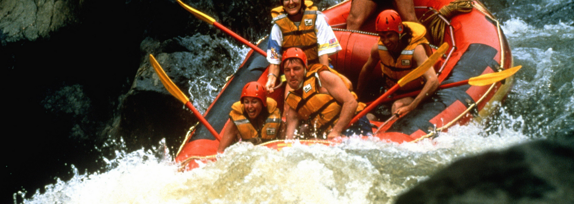 Picture of a white water rafting photo